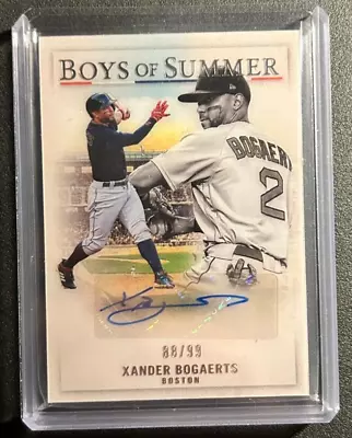 Xander Bogaerts AUTO #/99 Panini Boys/Summer 2022 America's Pastime Autograph SP • $25