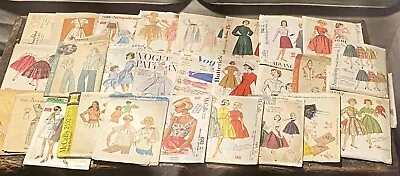 Vintage Lot Of 50 Patterns 50’s/60’s /70’s SimplicityMcCall’sVogueUncut • $62.99