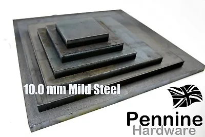 £4.95 • Buy 10mm MILD STEEL PLATE Square Sheet Metal Work Fixing Leveling Plates Welding