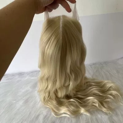 Glueless Lace Front Wigs Long Wavy Blonde Heat Resistant Synthetic Daily Wear • £24.69