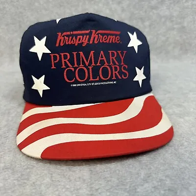 Vintage Krispy Kreme Hat Patriotic American Flag Trucker 5 Panel Snapback Flag • $19.95