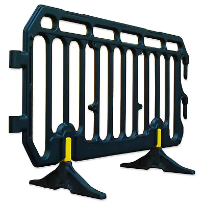 2M Pedestrian Crowd Control Barrier - Plastic Event Street Safety Queue Divider • £44.99