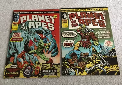 Planet Of The Apes. Marvel Comics. UK.2 Comics.Issue 21 & 22. #21 & 22. #21. #22 • £8.98