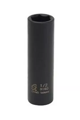 Sunex 316D 1/2  - 3/8  Drive 6 Point Deep Impact Socket Standard Tools 6pt SAE • $8.37