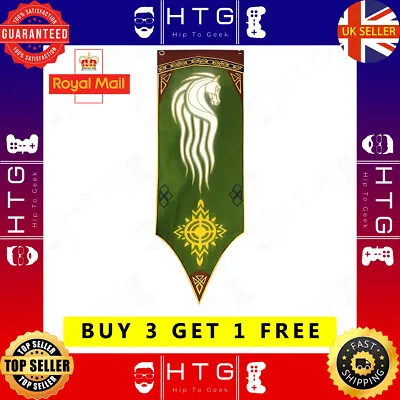 £13.99 • Buy Lord Of The Rings Rohan Banner Flag LOTR Gondor The Hobbit Comic Con Film UK