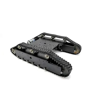 Metal RC Tank Chassis Smart Robot Chassis KT100 + 37# Motors W/O Hall Encoder Ts • $327.46