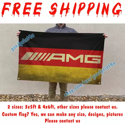 Mercedes AMG Banner Vintage Retro Flag 3x5 Ft Car Garage Wall Decor Sign 2023 • $15.95