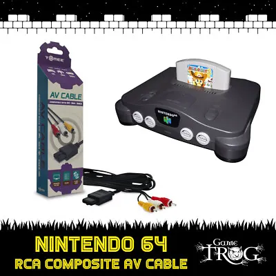 Nintendo 64 - N64 RCA Composite AV Cable - Red White & Yellow - Stereo / Video • $8.99