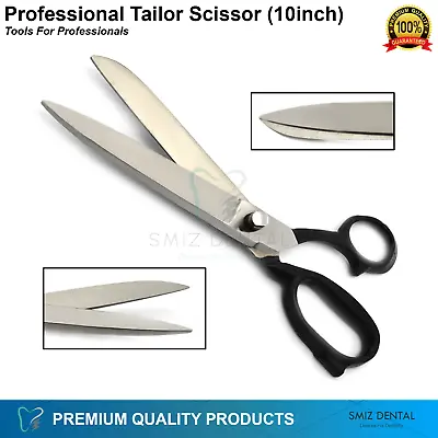 £12.29 • Buy Tailor Scissor 10  Dress Making Tailoring Fabric Carpet Shears Cut Scissor New