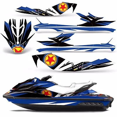 Decal Graphics Kit Jet Ski Wrap Bombardier Parts Sea-Doo GTI SE130 2011-2014 R S • $440.36