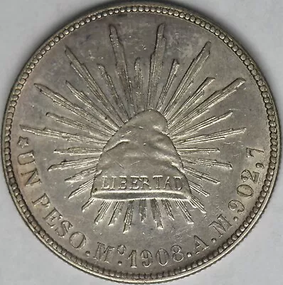 1908-Mo AM Mexico Silver Un Peso - ✪COINGIANTS✪ • $89.99