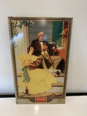 Vintage Coca Cola Norman Rockwell Lithograph Reproduction AdvertisingMetal Sign • $18