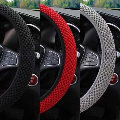 Universal Car Steering Wheel Cover Microfiber Breathable Anti-slip Accessories • $9.20