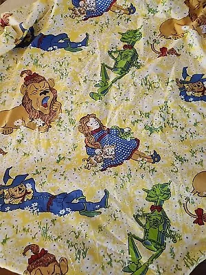 Wizard Of Oz Twin Fitted Sheet Dorothy Scarecrow Tin-man &  Lion - 1970s  • $15