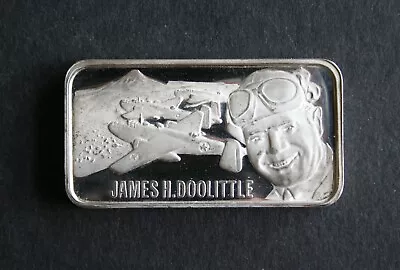 Vintage .925 Sterling Silver Art Bar World War II James Doolittle One Ounce • $29