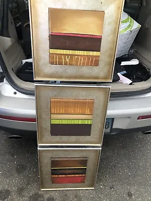 Wall Art 3 Piece Canvas With Metal Frame • $50