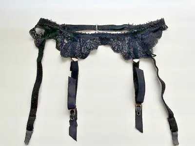 Vintage Black Lace Garter Belt • $9.99