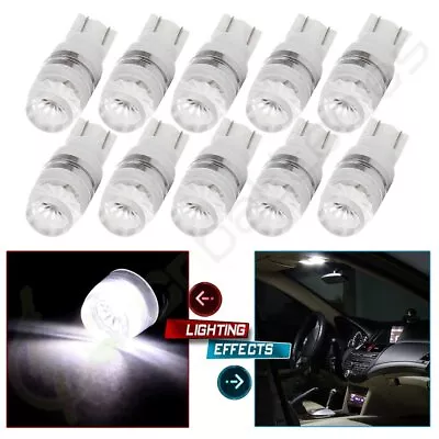 10x T10 192 168 194 Wedge Samsung High Power LED Map Light Bulbs White For Ford • $9.59