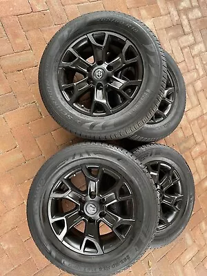 $750 • Buy 4x Toyota Hilux SR5 Black Genuine 18  Alloy Wheels / Rims With Tyres And Nuts