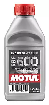 Motul RBF 600 FL - 0.5L AM - Fully Synthetic DOT 4 Racing Brake Fluid • $23.95