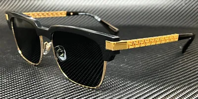 VERSACE VE4447 GB1 87 Black Dark Grey Men's 55 Mm Sunglasses • $190.35