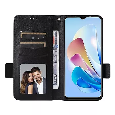 For ZTE Blade V40 Design 4G Luxury Wallet Card Slots Leather Stand Case Cover • $8.99