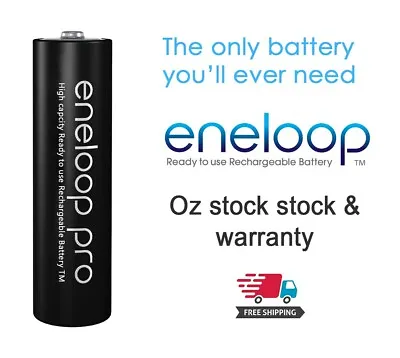 1-100x Panasonic Eneloop Rechargeable AA Pro 2550mAh NiMH Batteries BULK • $88.99