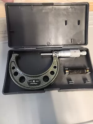 Mitutoyo 2-3” Micrometer No. 103-217 .0001” Micrometer W/ Case • $20