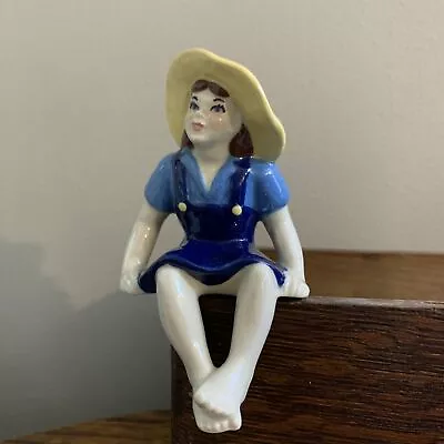 Vintage Ceramic Arts Studios Farm Girl Figurine Shelf Sitter Repaired • $18.08