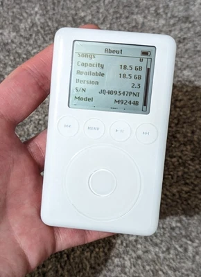 £64 • Buy Apple IPod Classic 3rd Generation White (20GB) A1040. New Battery