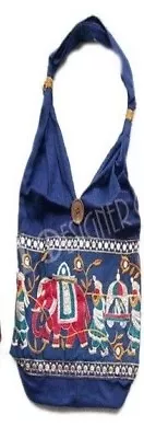 Bag Ethnic Elephant Patchwork Bag Cotton Shoulder Canvas Purse Handbag Shopping  • $25