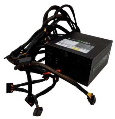 Corsair CX750 75-001447 750W Desktop ATX Desktop Power Supply PSU • £34.95