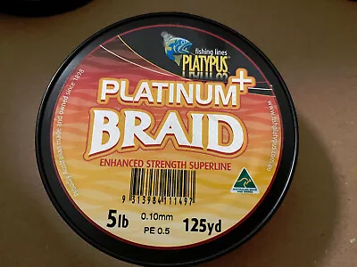 Platypus Platinum Plus Braid - Lime Green Fishing Line • $14