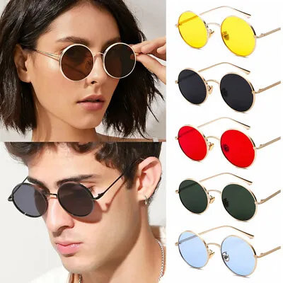 $12.58 • Buy Round Sunglasses Vintage Sunglasses Circle Glasses Steampunk Sunglasses