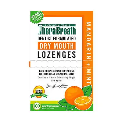 $9.02 • Buy TheraBreath Dry Mouth Mandarin Mint Lozenges, 100 Count, 165 G