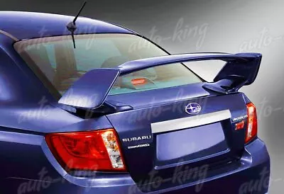 Fit 2008-2014 Subaru Impreza Wrx Sti 4-dr Painted Blue Abs Rear Trunk Spoiler • $186.24