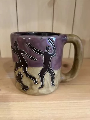Mara Mexico Mug “Fire Dancers” Heavy Pottery 16 Oz. Stoneware Signed!  • $21.50