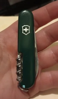 Reversed Green  SPARTAN' Swiss Army Knife W Corporate Logo Blue TP & More 5⭐ • $36.34