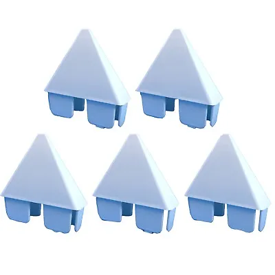 Vinyl PICKET FENCE POST CAP: (5 Pk) POINTED White Vinyl Fence Post Caps - Sharp • $11.95