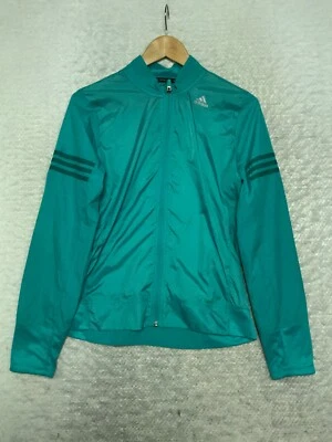 $4.99 • Buy Adidas Running Green Size S Response Windbreaker Womens Jacket