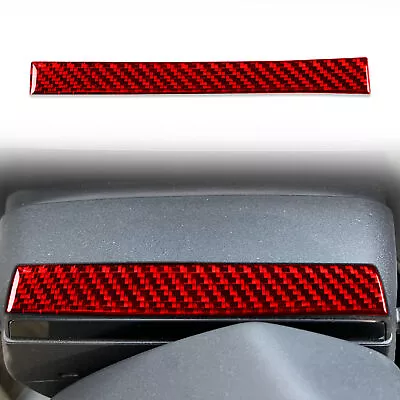 Red Carbon Fiber Car Steering Wheel Display Trim Fit For Ford Mustang Mach-E • $10.79