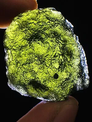 41ct Meteorite Moldavite Green Impact Fragment Meteor Stone Space Asteroid+coa • $0.99