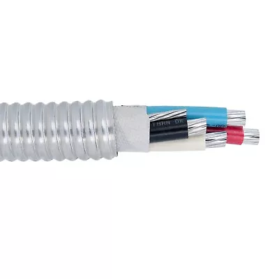 PER FOOT 2/0-4 Aluminum Conductor Type MC Interlock Armor Metal Clad Cable 600V • $6.30