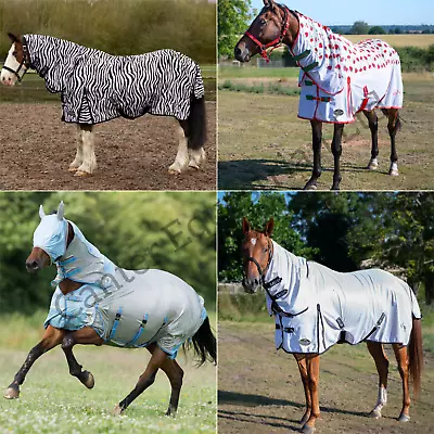 £25.99 • Buy Fly Rug Gallop Horse Pony Combo Mesh Fly Rug Or Turnout Fly Rug Full Neck Cover