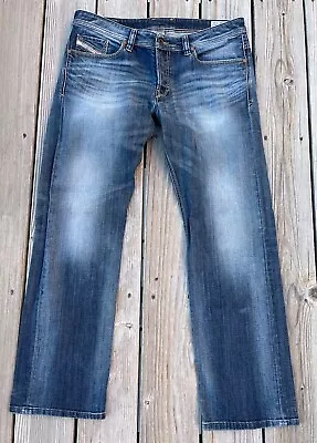 Diesel Viker Men’s 36x30 Jeans Regular Straight Leg Stretch Button Fly • $44.99