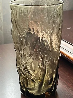 Vintage Seneca Glass-5 Inch- Driftwood Casual -Smoke Highball Glass • $8