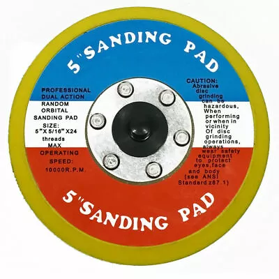 New 5  Hook And Loop FACE SANDING PAD FOR DA SANDER PALM D/A Free Shipping • $4.99