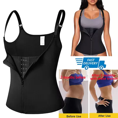 Women's Corset Waist Trainer Sweat Sauna Vest Slimming Body Shaper Neoprene Belt • $9.79