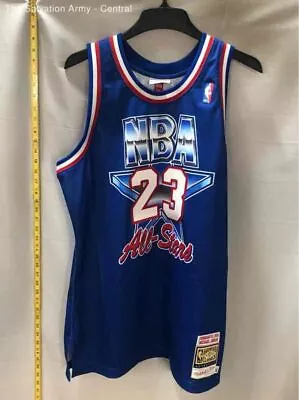 Mitchell & Ness Mens Blue Red NBA All Star Game #23 Michael Jordan Jersey Sz XL • $7.99