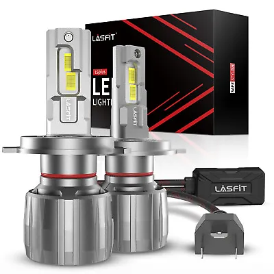 Lasfit 9003 H4 LED Headlight Kit Hi Low Beam Bright 130W 13000LM LSplus Series • $129.99